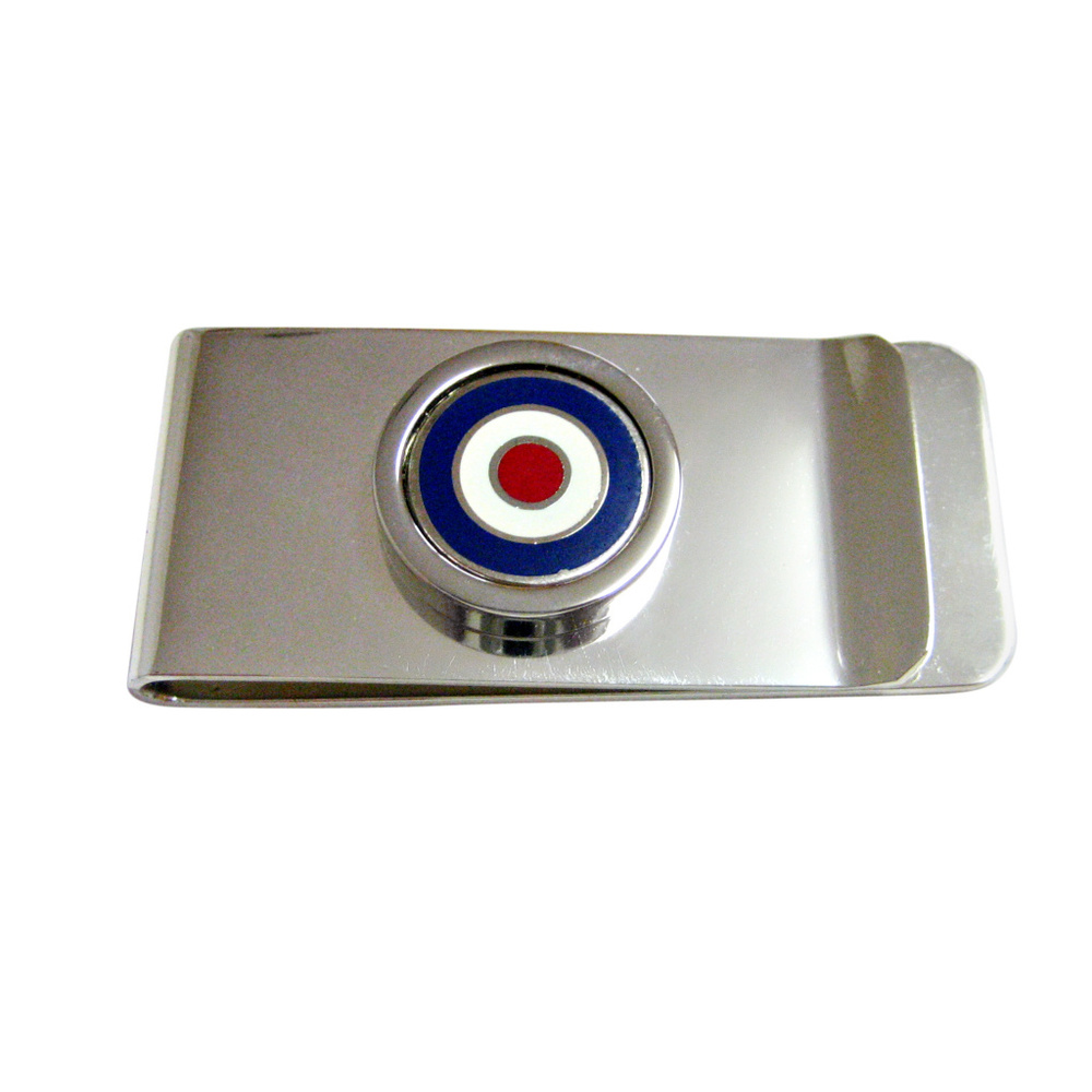 Bordered Roundel Design Money Clip